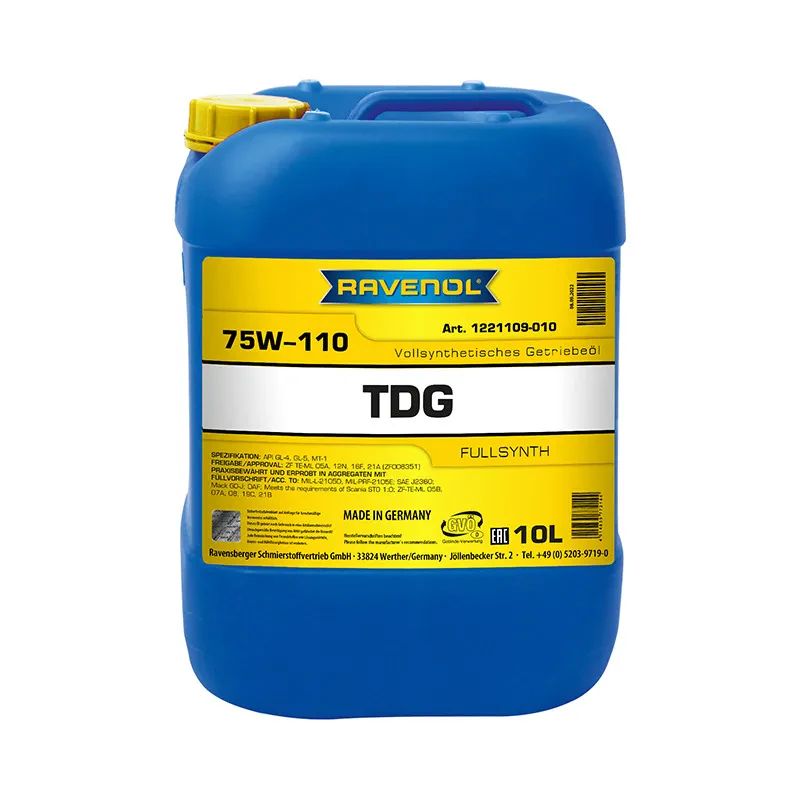 Трансмиссионное масло RAVENOL TDG 75W-110 (10 литров)