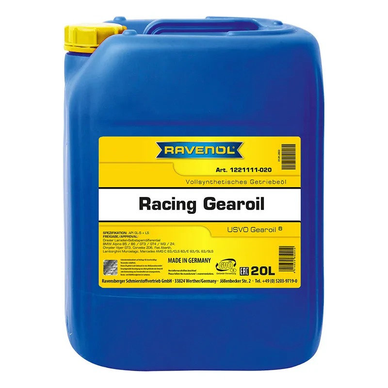 Трансмиссионное масло для автогонок RAVENOL Racing Gearoil (20 литров)