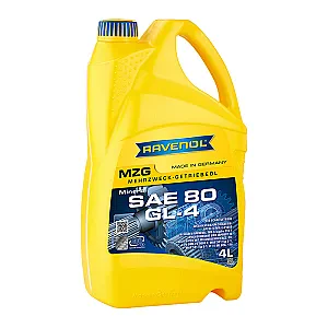 Трансмиссионное масло RAVENOL Getriebeoel MZG SAE 80 GL-4 (4 литра)