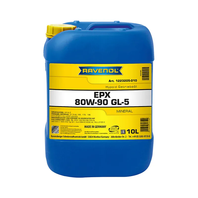 Трансмиссионное масло RAVENOL EPX 80W-90 (10 литров)