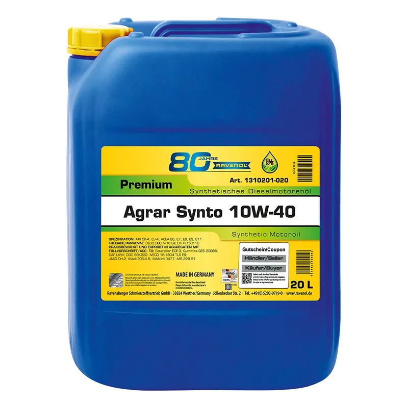 RAVENOL Agrar Synto Premium 10W-40 (20 литров)