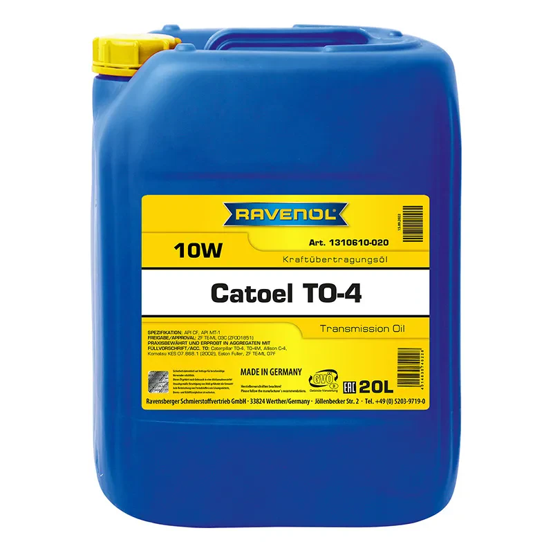 Трансмиссионное масло RAVENOL Catoel TO-4 SAE 10W (20 литров)
