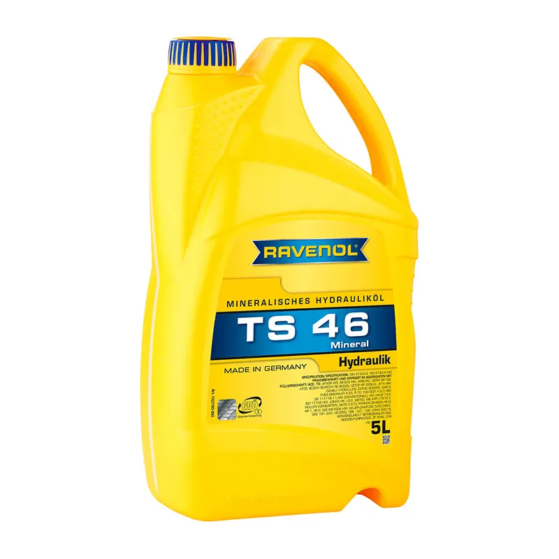 Гидравлическое масло RAVENOL Hydraulikoel TS 46 (HLP) (5 литров)