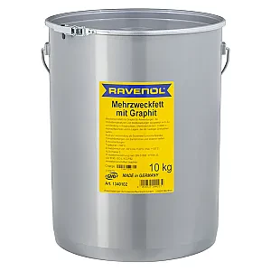 Пластичная смазка с графитом RAVENOL Mehrzweckfett m. Graphit (10 кг)