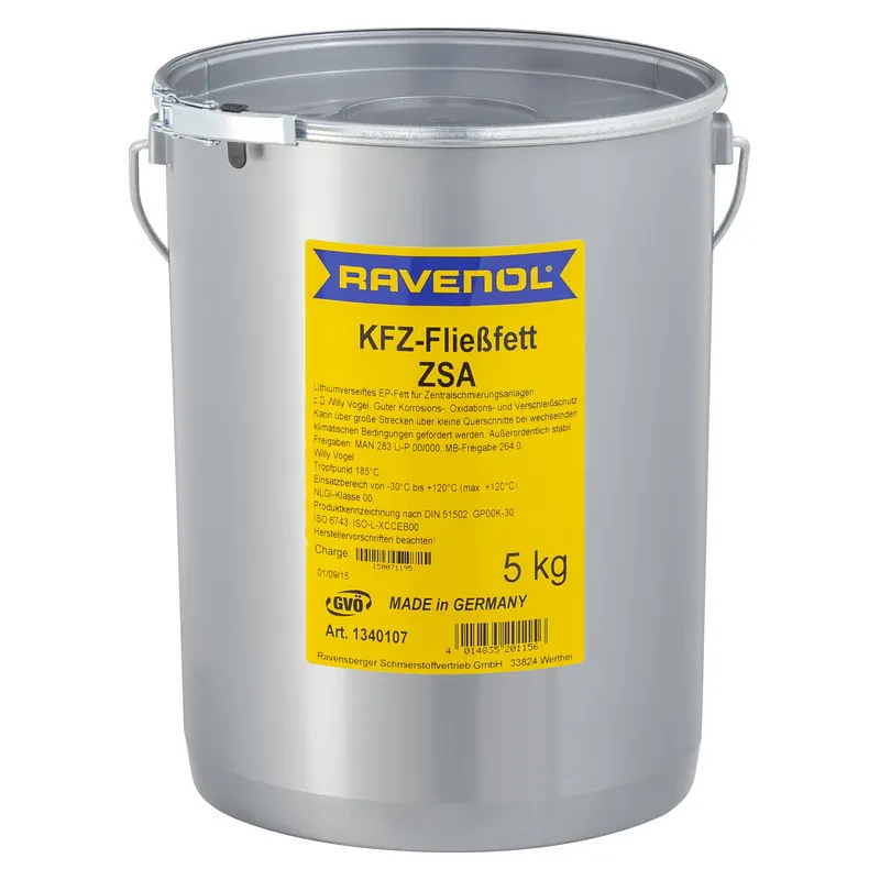 Пластичная смазка для централизованных систем RAVENOL KFZ-Fliessfett ZSA (5 кг)