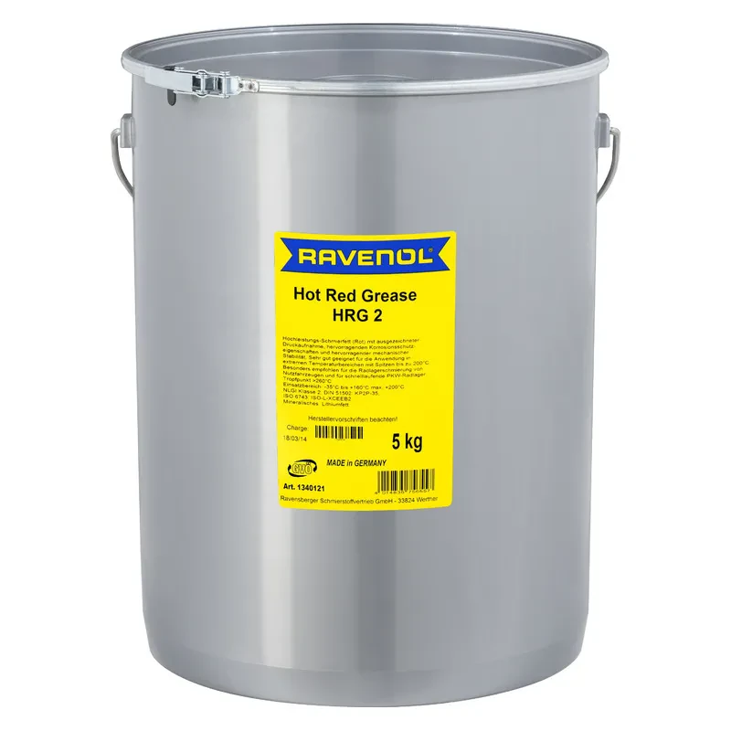 Пластичная смазка RAVENOL Hot Red Grease HRG 2 (5 кг)