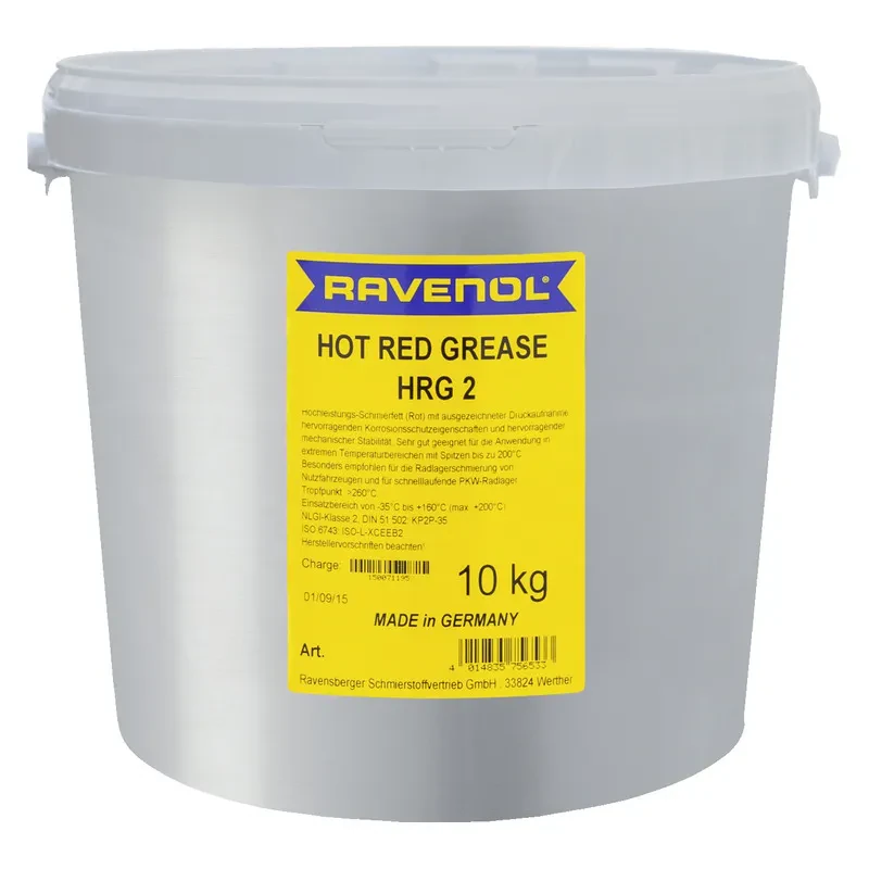 Пластичная смазка RAVENOL Hot Red Grease HRG 2 (10 кг)