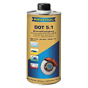 Тормозная жидкость RAVENOL DOT 5.1 (1 литр)