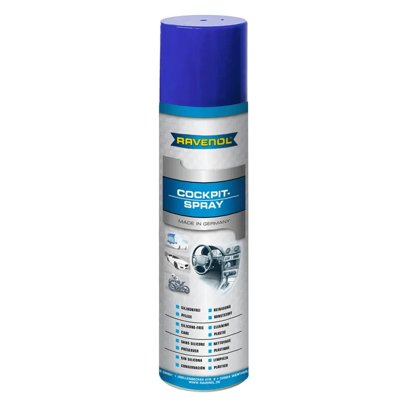 Полироль для пластмасс RAVENOL Cockpit-Spray (0,4 литра)