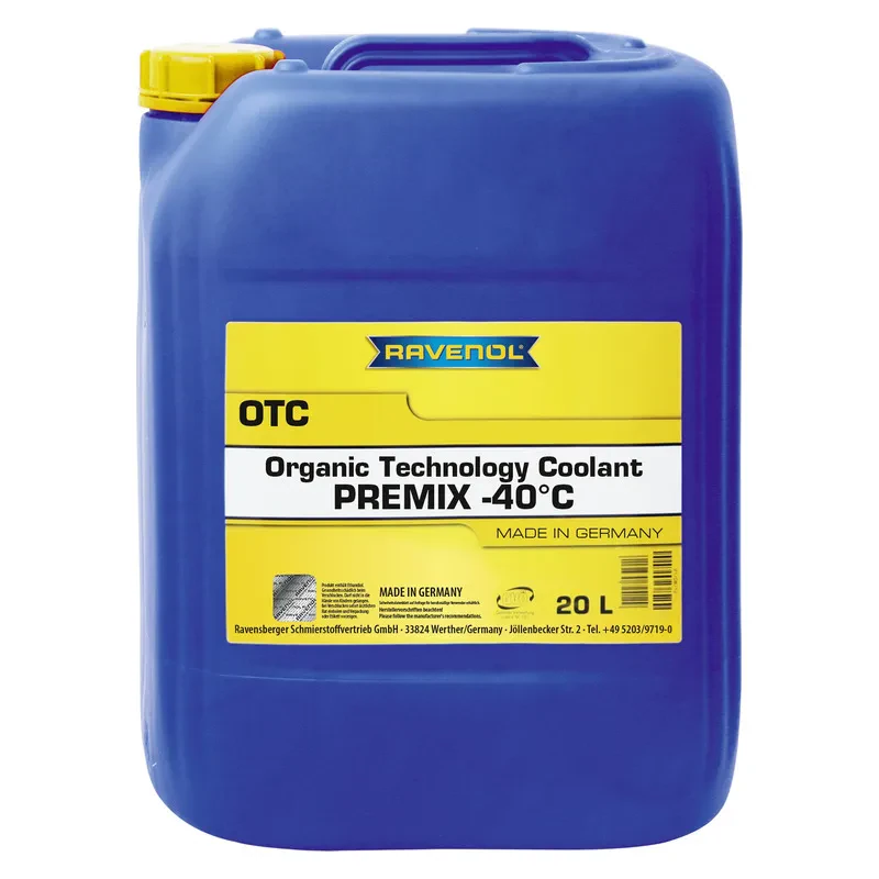 Антифриз RAVENOL OTC Protect C12+ Premix -40C (готовый) (20 литров)