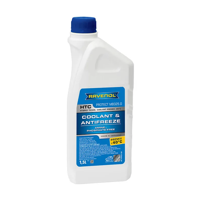 Антифриз RAVENOL HTC Protect MB 325.0 Premix -40C (готовый) (1,5 литра)