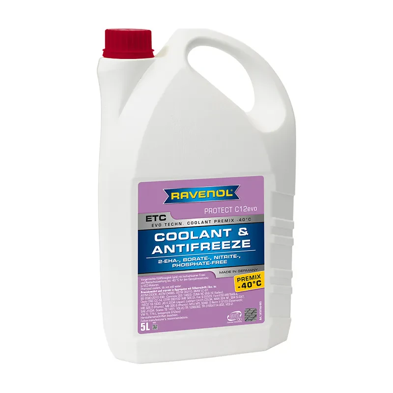 Антифриз RAVENOL ETC Protect C12evo Premix -40C (готовый) (5 литров)