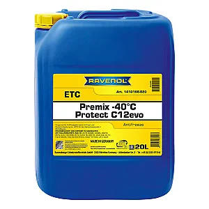 Антифриз RAVENOL ETC Protect C12evo Premix -40C (готовый) (20 литров)