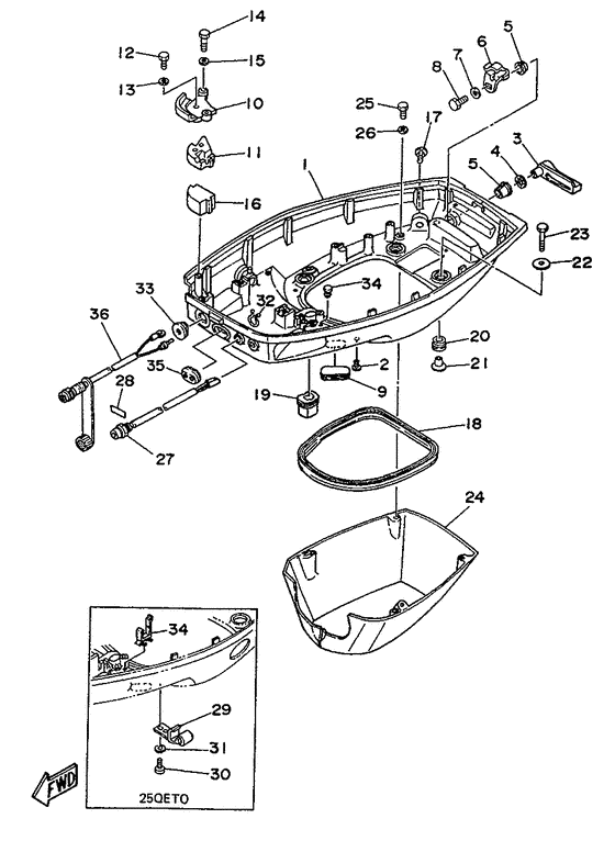 Bottom cowling
