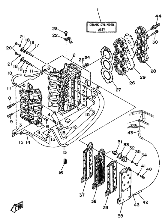 Cylinder. картер
