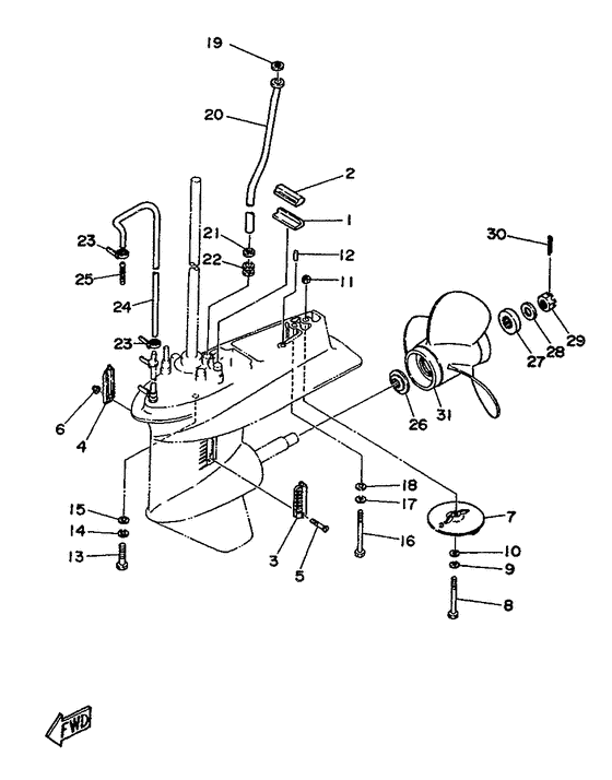 Lower casing. привод 2