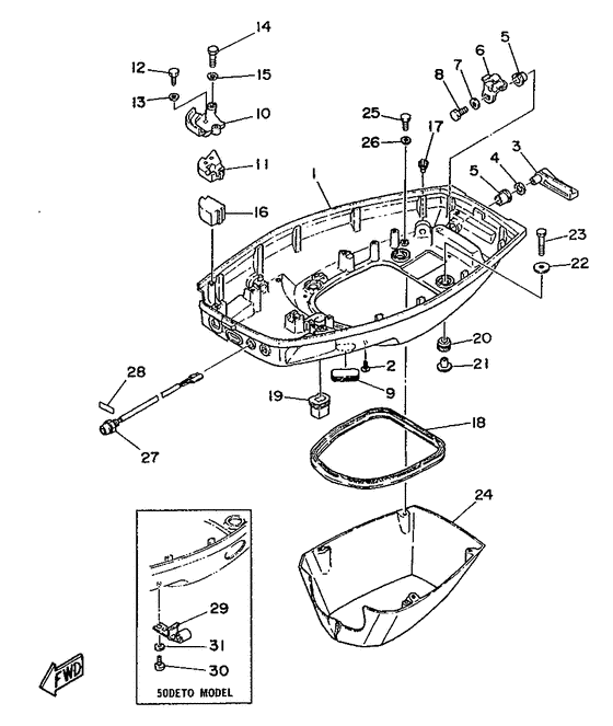 Bottom cowling
