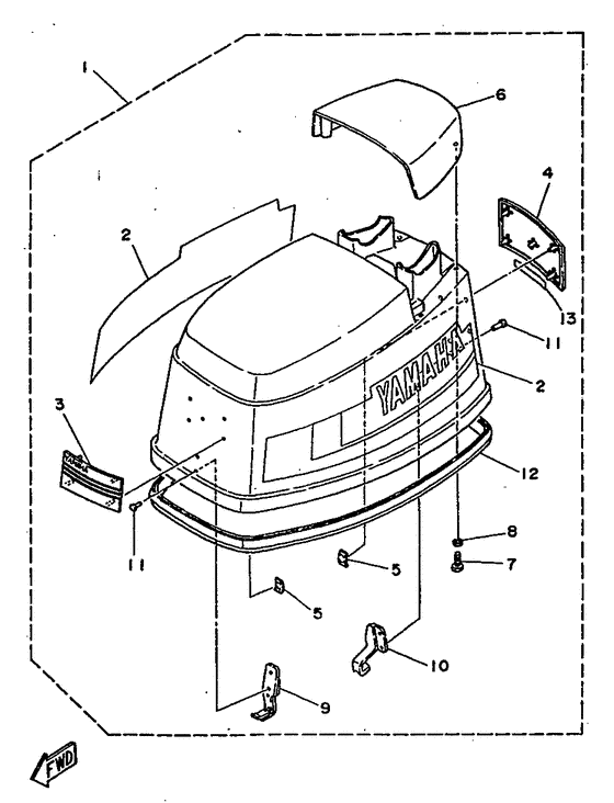 Top cowling50de/50det модель)))
