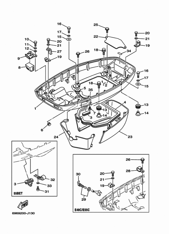 Bottom cowling