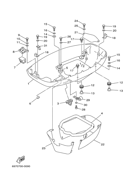 Bottom cowling