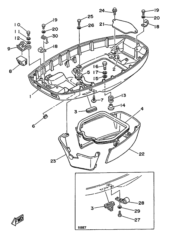 Bottom cowling