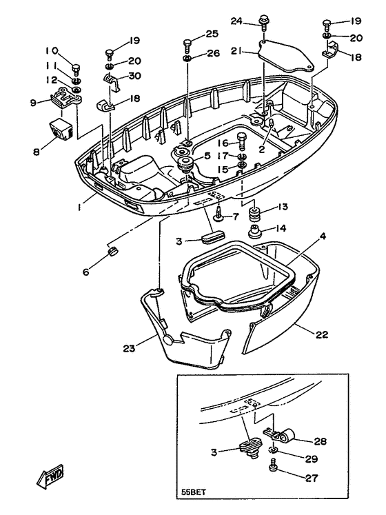 Bottom cowling