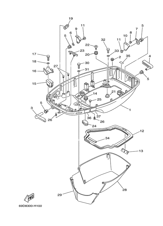 Bottom cowling