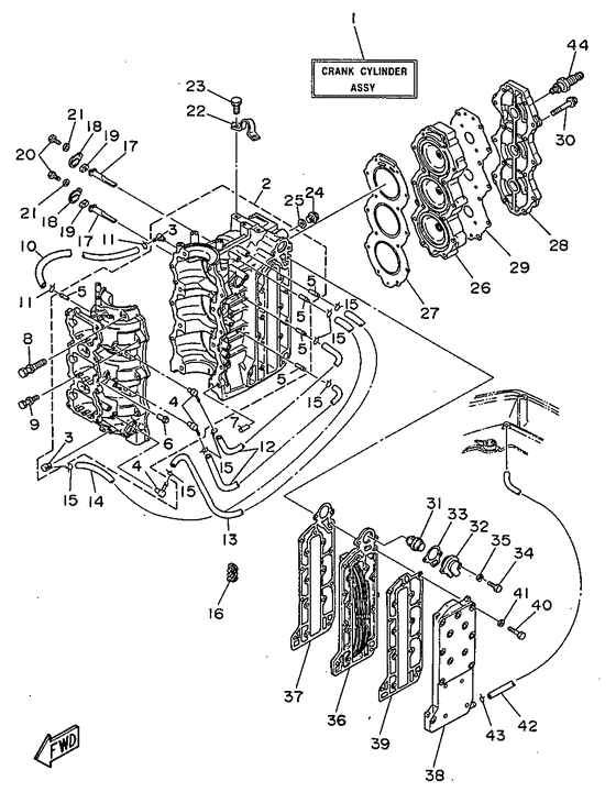 Cylinder. картер
