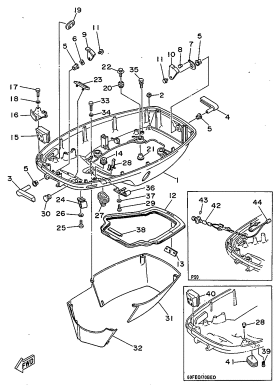 Bottom cowling