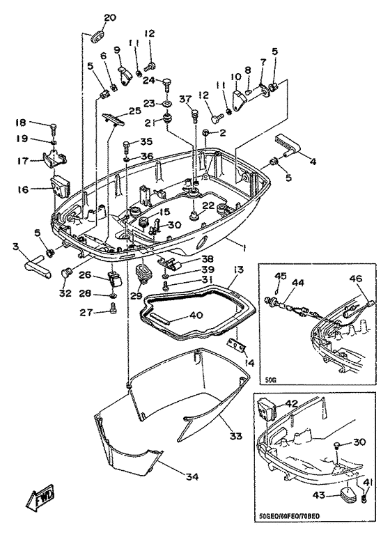 Bottom cowling