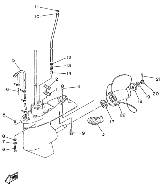 Lower casing привод