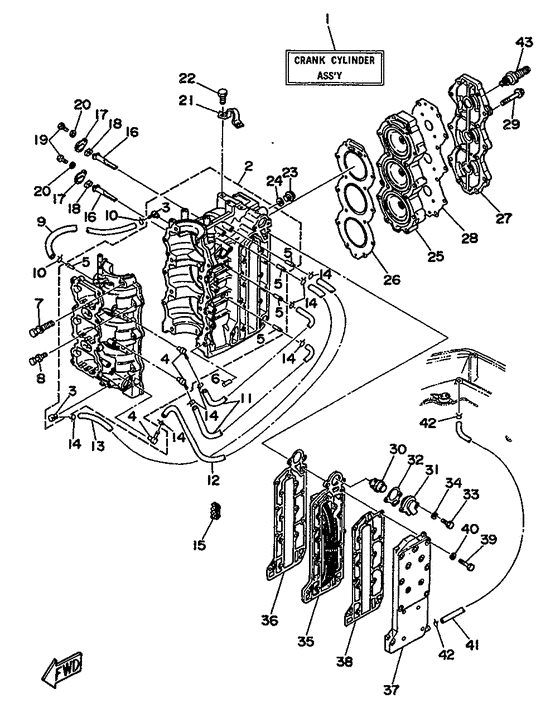 Cylinder. картер