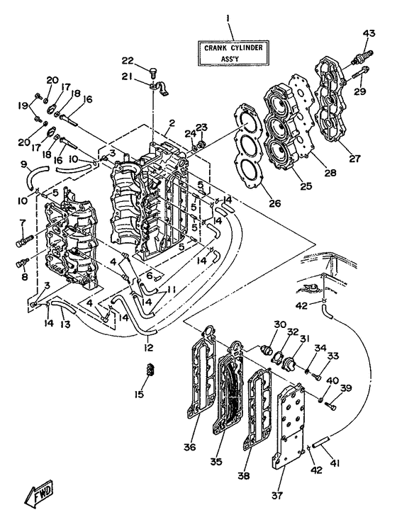 Cylinder. картер