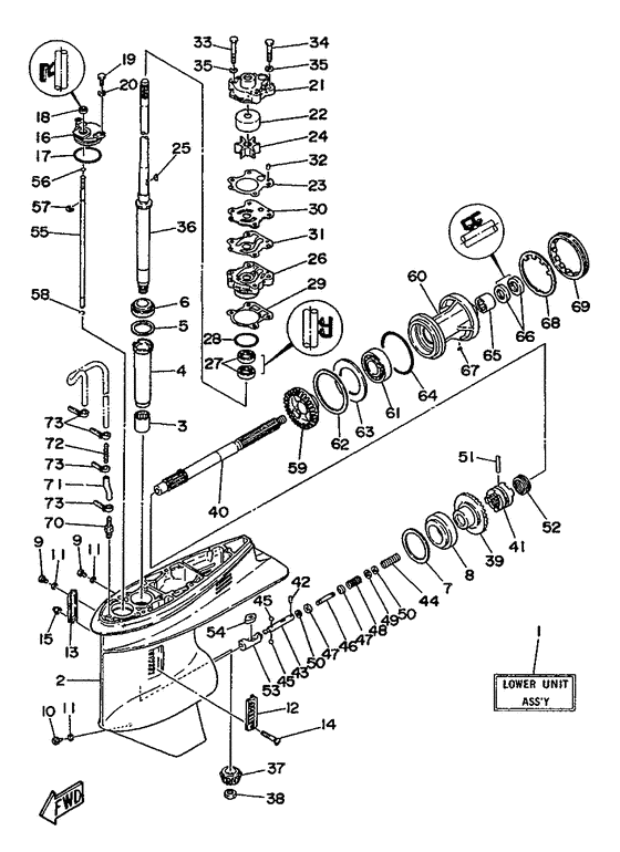 Lower casing привод 1