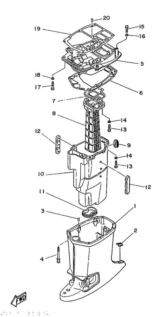 Upper casing