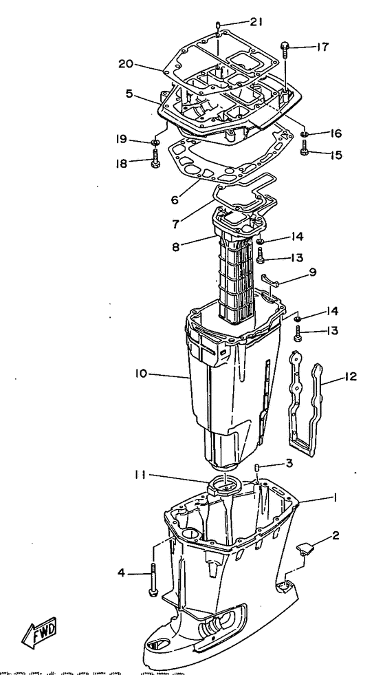 Upper casing