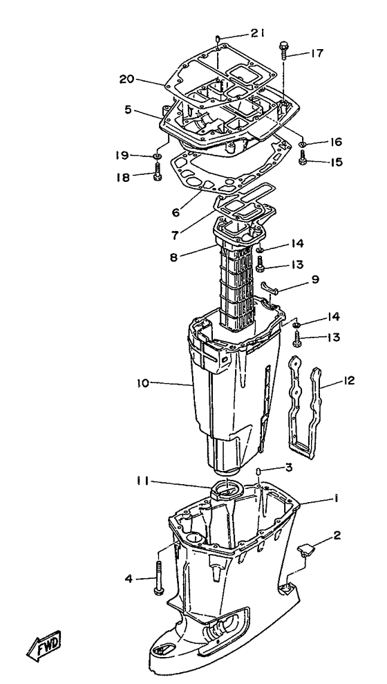 Upper casing