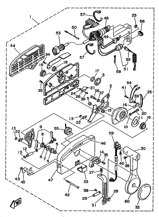Дистанционное управление в сборе