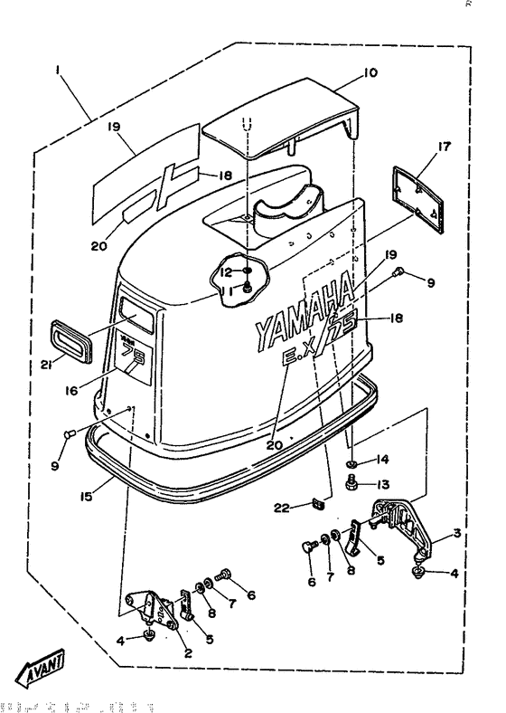 Capot superieur 1 (MODELE 75AM)
