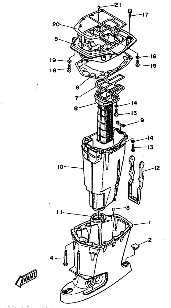 Upper casing
