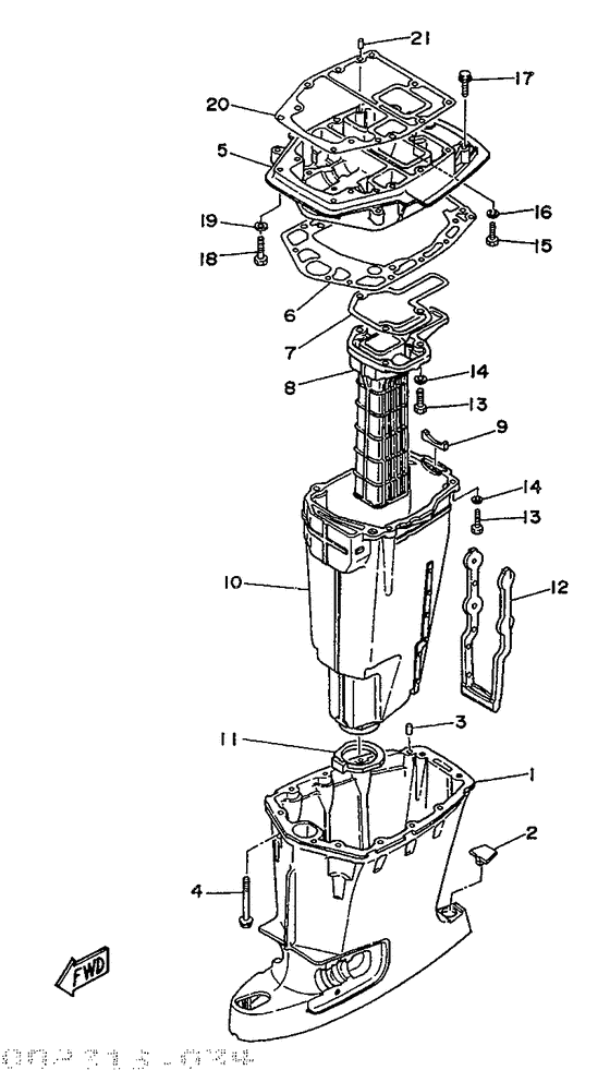 Upper casing