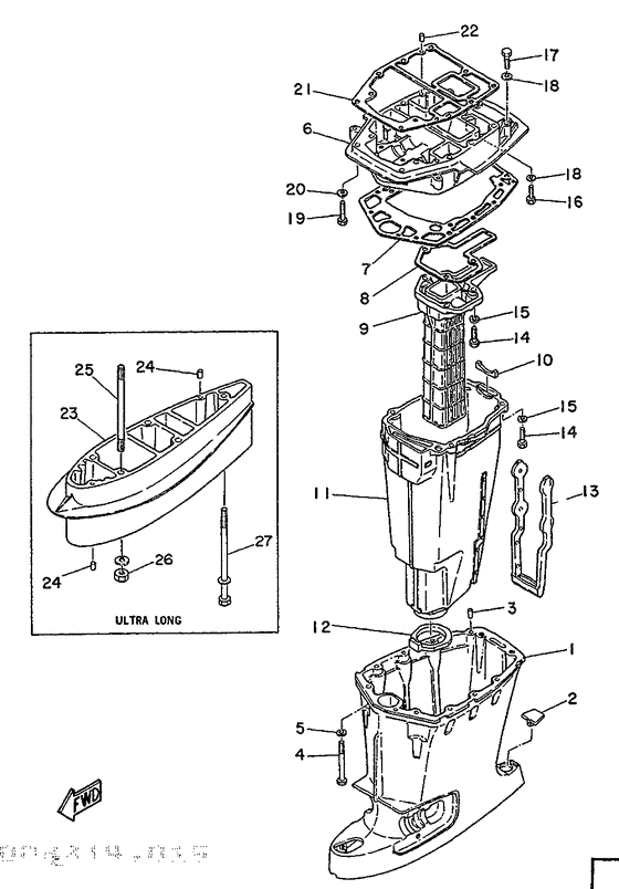 Upper casing