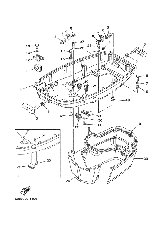Bottom cowling