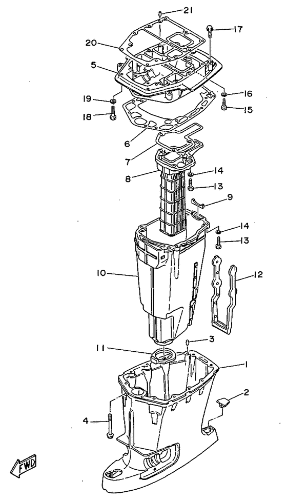 Upper casing