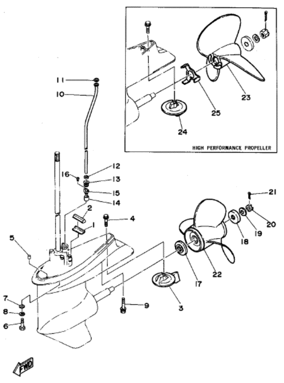 Lower casing привод