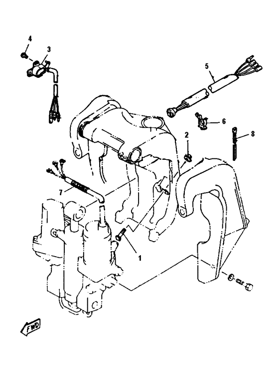 Power trim tilt sender