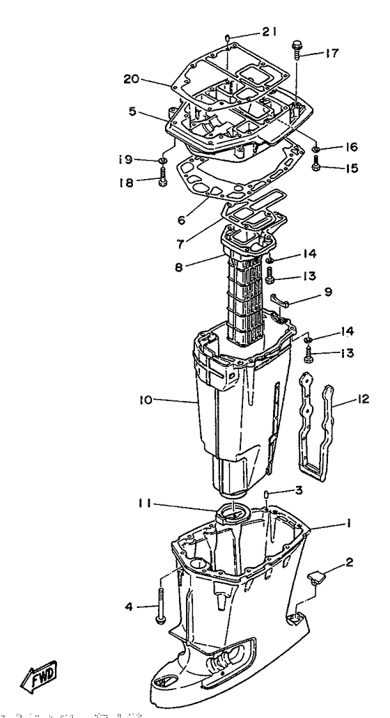 Upper casing