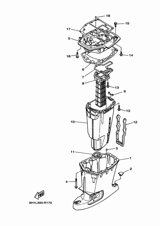 Upper casing