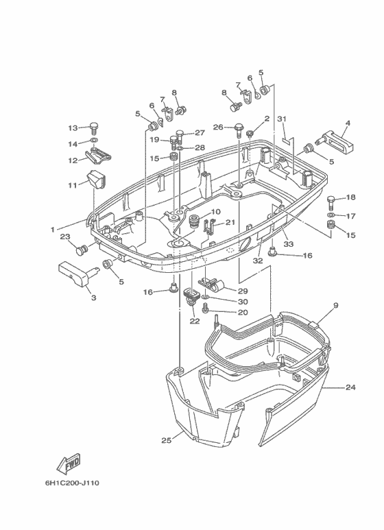 Bottom cowling