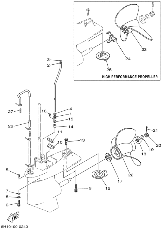 Lower casing привод